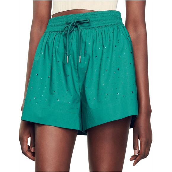 Sandro Paris Green Telaviv Shorts Size 42 | XL - Picture 11 of 12